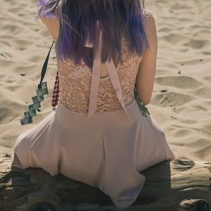 Blush Pink Skater Dress